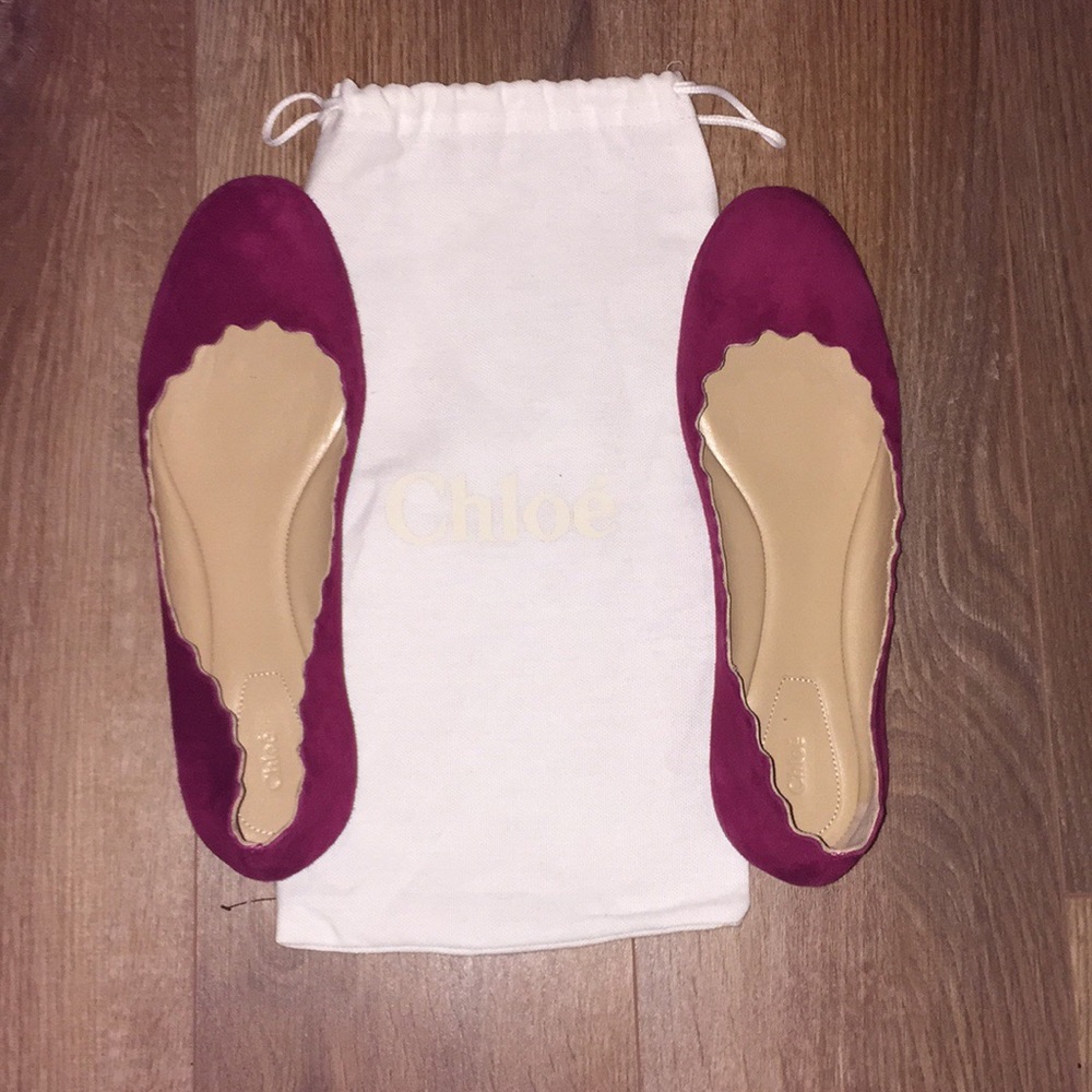 Chloe suede flats